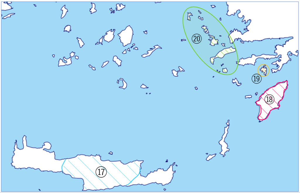 船軍の目録　ギリシア南西部の島々